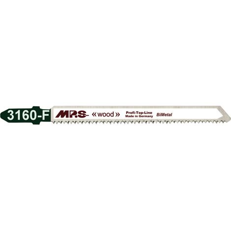 5 Lames scie Sauteuse bois multi Dents fraisées croisées Conique 75/100mm - 2mm