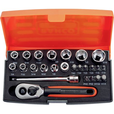 Bahco  Steckschlüsselsatz  1/4" 25teilig SL25AF