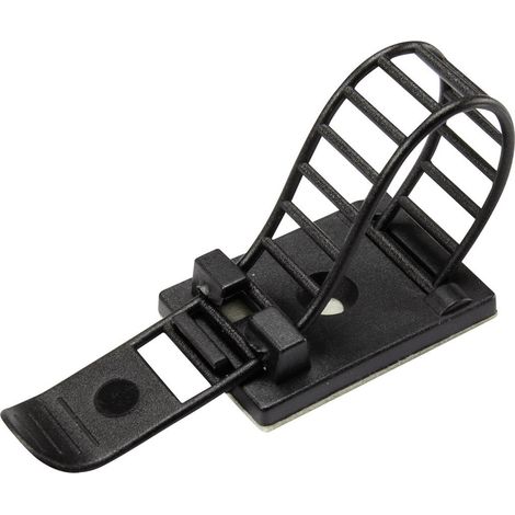 TRU COMPONENTS WCT-85 Befestigungssockel selbstklebend, schraubbar 1206772 Bündel-Ø-Bereich 22 mm (m (1/2)
