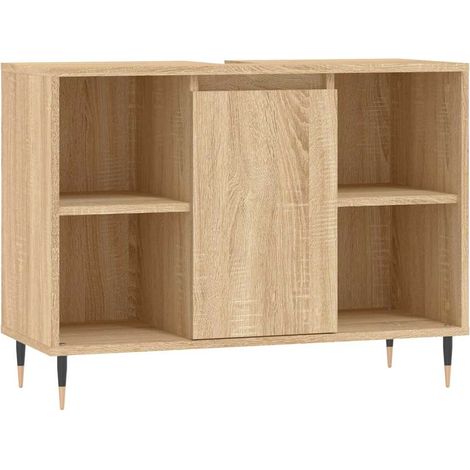 Maison Exclusive - Badschrank Sonoma-Eiche 80x33x60 cm Holzwerkst