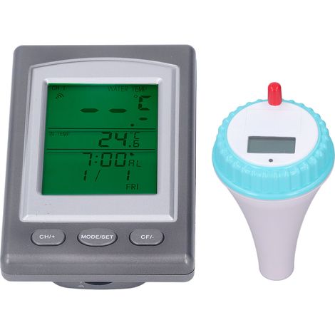 Kabelloses digitales Fernthermometer für Pools, Badewannen, Spas und Whirlpools (1/5)