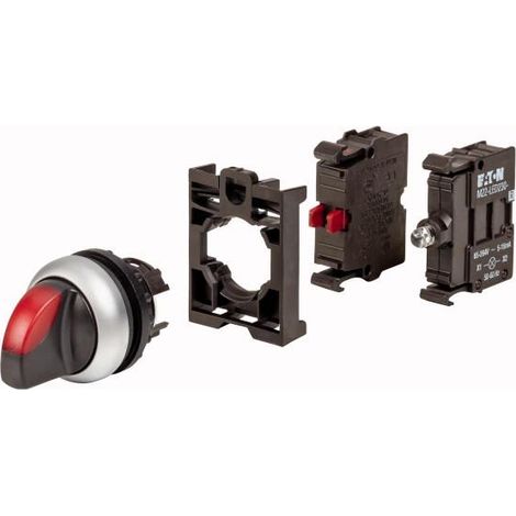 Sélecteur 1 contact à ouverture avec garrot appareil complet 000132607 EATON M22 WRLK R K01LED230 BVP