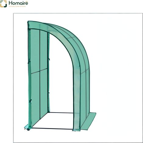 Grünes Metallgewächshaus 100 x 200 x 210 cm HOMAIRE (1/5)