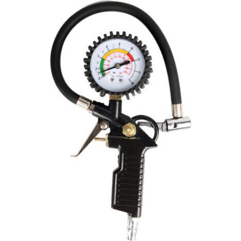 Jauge de pression des pneus numérique – Plage de mesure 0 à 15 bar – Conception ergonomique pour utilisation facile – Convient voitures, motos, vélos (1/4)