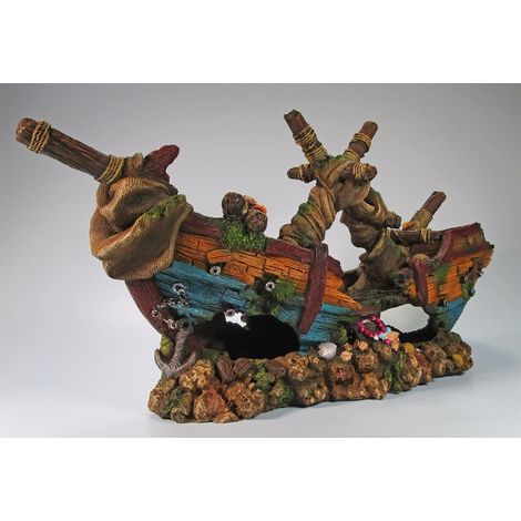 Orbit Aquariendeko Schiffswrack 26 x 53 x 14 cm Wurzel/Gehölz