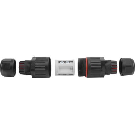4 Pièces Connecteur Étanche 3 Broches, Entrée-Sortie pour Éclairage LED Extérieur Jardin IP68