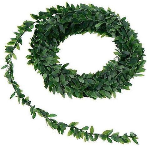 Couronne de lierre artificiel en soie pour décoration murale de mariage, 7,5 m (1/5)