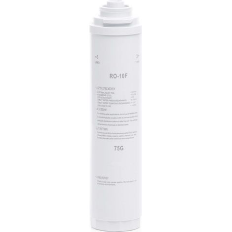 Naturewater RO-10F-75G – Umkehrosmose Membran mit 75 GPD 285 l/Tag, Ersatzmembran für Umkehrosmoseanlage, Osmosefilter, Wasserfilter für Trinkwasser