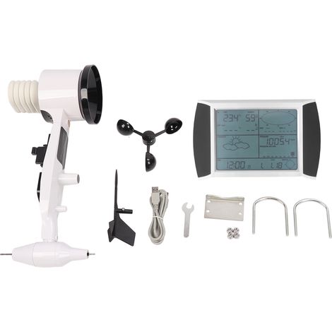 Weather Forecast Station Temperature Humidity Wind Speed Direction Rain Gauge Wireless Weather Remote Monitoring System