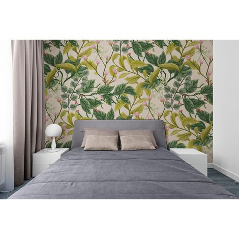 Papier Peint Feuillage - Branches Fleuries - 150 x 250 cm (1/2)