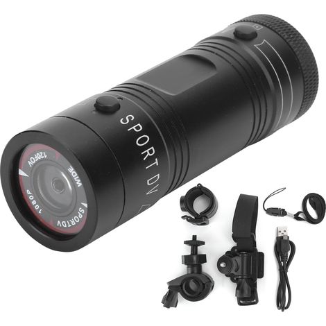 Caméra sport HD 1080P, DVR vidéo pour voiture, moto et vélo, enregistreur de conduite extérieur (1/5)