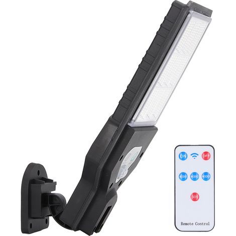 Solar-Wandleuchte mit Fernbedienung, IP64 wasserdicht, COB-LED, Außenbeleuchtung für Garten und Terrasse (1/5)