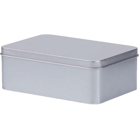 cajas metálicas rectangulares con tapa, para guardar joyas y dulces, regalos de boda y aniversario. (1/5)