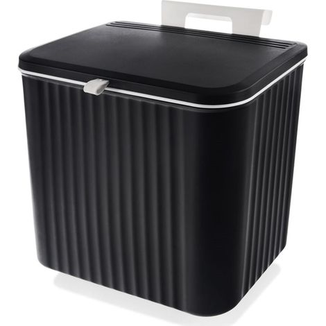 Papelera colgante negra de 13 litros (1/5)
