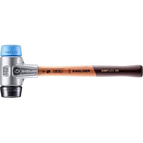 HALDER SIMPLEX TPE-Hammer weich / TPE weich mit Aluminiumgehäuse und Holzstiel - D=50 mm - 3112.050 (1/5)