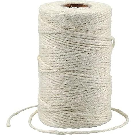 1 - Ficelle De Jute - Corde Naturelle - Fil Résistant Pour Jardinage Et Bricolage - Décoration Mariage Et Emballage Cadeau - Naturel - 100Mx2MM