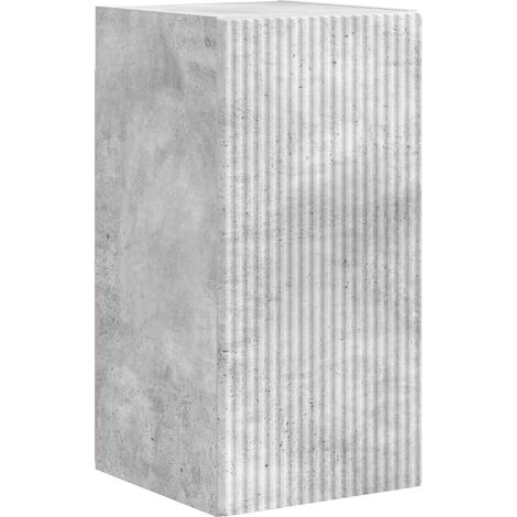 Mobile porta TV da parete moderno con pratico spazio portaoggetti 30 x 31 x 60 cm in legno multistrato effetto cemento 020054955