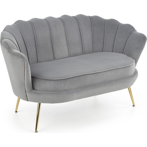 Sofá Houston 827, Gris, 133x77x77cm, Tapiz, Patas: Metal (1/5)