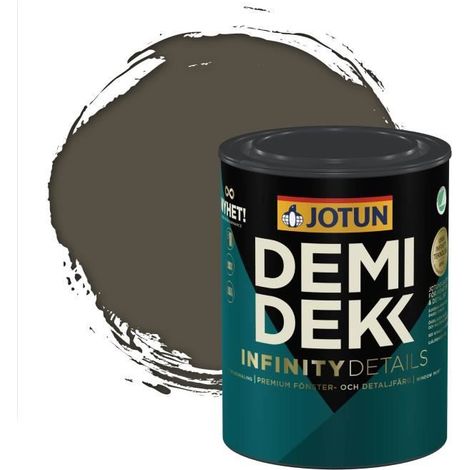 Peinture Bois - DEMIDEKK INFINITY DETAILS - Lasure Opaque Satinée - RAL 7013 - 0,75L (1/2)
