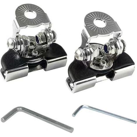 CSPARKV 2 Stück LED-Arbeitsscheinwerferhalterung, Universal-Edelstahl-Motorhauben-LED-Arbeitsscheinwerferhalterung, Arbeitsscheinwerfer-Klemmhalterung für Auto Offroad SUV 4x4