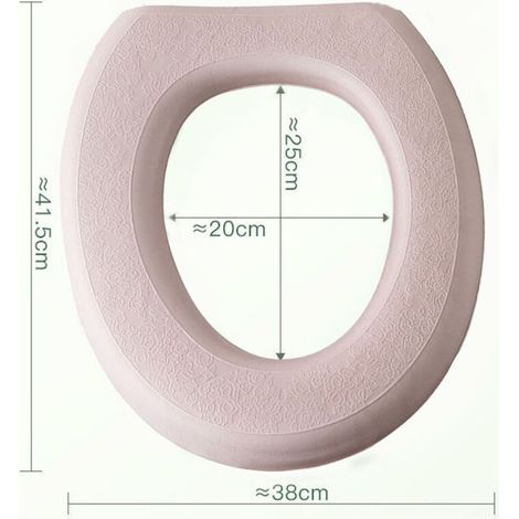 Bardusch-Coussinet de siège de toilette autocollant, doux et universel, avec design auto-adhésif pour salle de bain (1/5)
