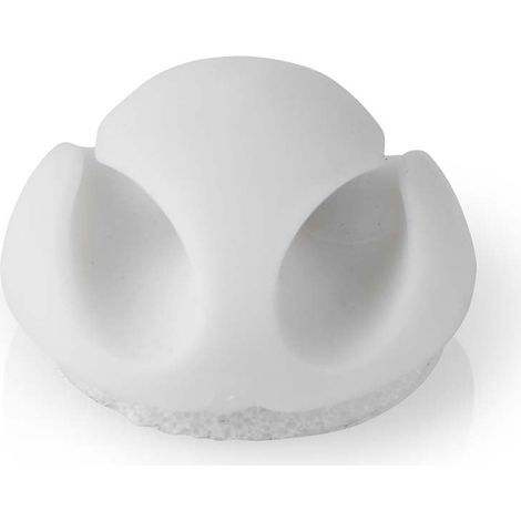 Kabelmanagement kabelklemme click and go 6 stk anzahl der schlitze 2 scheiben maximale kabelstarke 53 mm tpe wei
