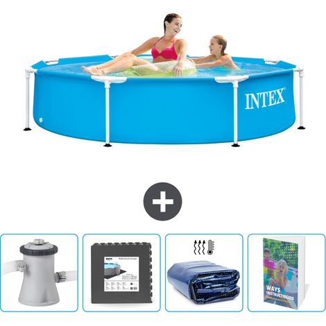 Intex Piscina con struttura Rotonda - 244x51 cm - 7-pezzi SCB121
