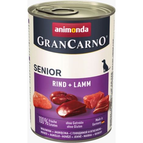 Animonda Grancarno Senior Saveur : Bœuf et Agneau - Boîte de 400 g
