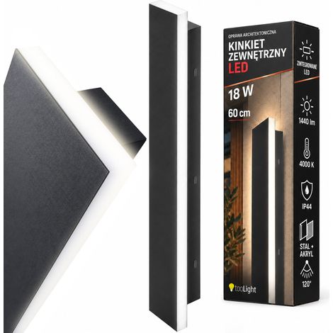Toolight Facade Led Wall Lamp Jnh035-g 60 Black (1/5)