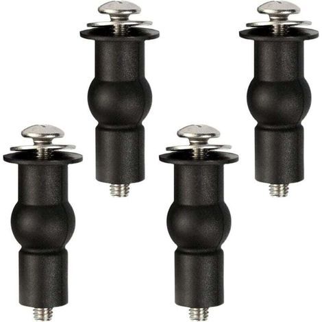 Fixing Universe Toilet Seat Hinges Fixing Rubber Plug Toilet Lid Toilet Seat Fixed Screw Hinges Toilet Seat Nuts Bolts Lid Toilet Repair Parts (1/4)