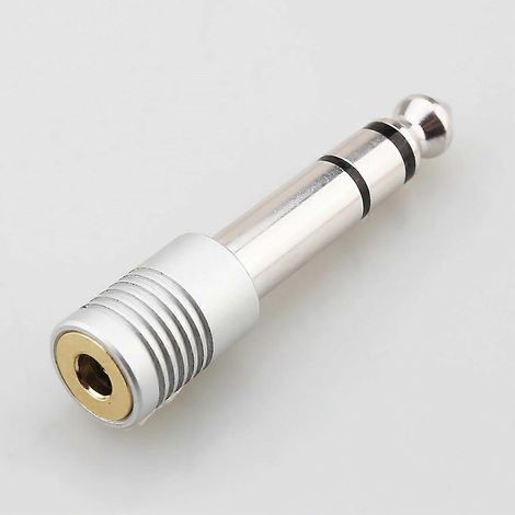 Adaptateur jack audio 3,5 mm, connecteur haut-parleur, connecteur audio mâle 6,35 mm vers femelle 3,5 mm pour haut-parleurs. (1/3)