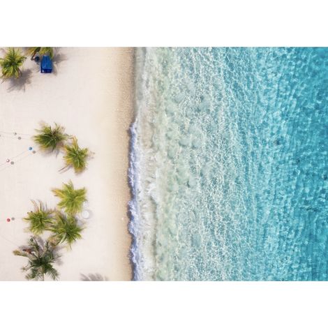 Tableau sur toile plage 100x140 cm - Impression sur Toile Murale Décorative - Image imprimée en HD sur Toile - Toile sur Châssis en Bois FSC - Fabriqué en France