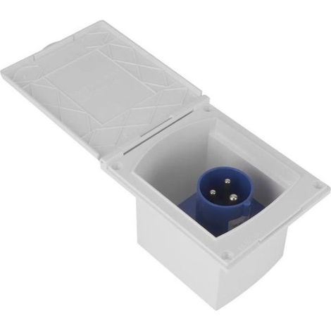 Drfeify prise de prise de camping-car 16A 220 V-240 V prise de courant étanche externe 3 broches encastrée femelle prise pour (1/4)