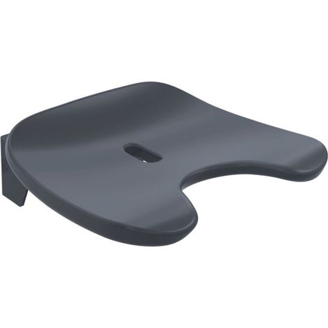 HEWI 802.51.23660 Siège rabattable pour WC Basic, découpe pour périnée (1/2)