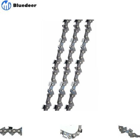 Lot de 3 Chaîne de tronçonneuse 3/8"LP 52 maillons 1,1mm 35cm Faible Rebond Compatible avec Bosch AKE 35 S AKE 35-19 S, Einhell, Husqvarna, Makita, Dolmar, Oregon et autres F Bluedeer Guide et chaîne (1/5)