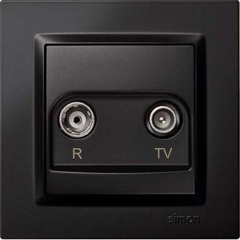 Toma television final simon s10 negro (1/3)