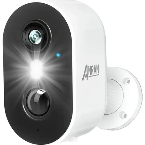 Cámara de seguridad inalámbrica, visión nocturna a color, audio bidireccional, 1 batería. (1/2)