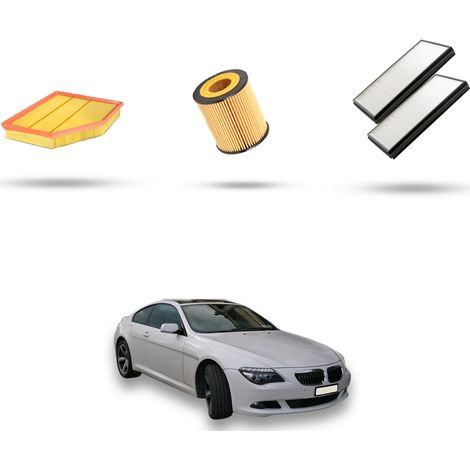 Kit tagliando 3 filtri compatibile con Bmw serie 6 (E63,E64) 630 Ci 190kw dal 2004 (1/5)