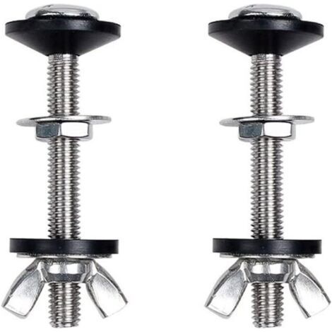 2 pcs Toilette Split réservoir d'eau vis de Fixation Accessoires Assis réservoir d'eau Fixation Connexion vis Toilette réservoir d'eau Accessoires d'installation (1/4)