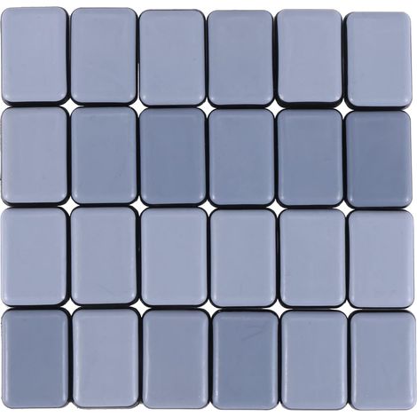 24 patins et roulettes auto-adhésifs pour meubles en moquette, 25 x 35 (1/5)