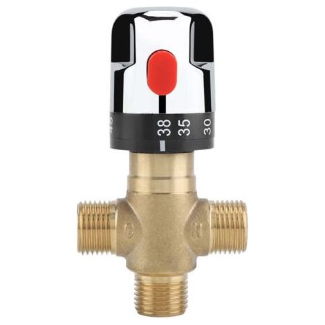 Mitigeur thermostatique de douche en laitonContrôle précis de la températureInterrupteur de sécuritéDébit 11,67 L/min (1/5)