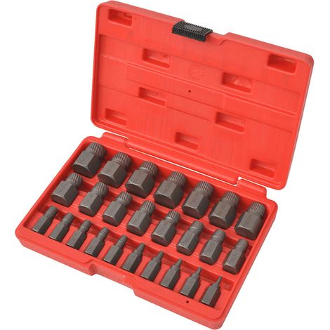 vidaXL Juego de extractores de tornillos de acero 10 piezas (1/2)