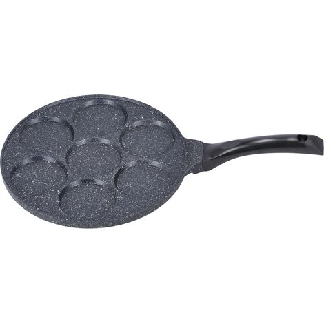 Poêle à Pancakes Mini 7 Trou Antiadhésive, pour Cuisinière à Induction, Omelette et Hamburgers (1/5)