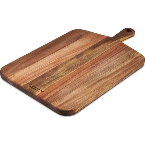 Cole & Mason H722133 Barkway Tagliere da Cucina in Legno di Acacia Grande, Vassoio da Aperitivo e Per Tagliare Verdure, Formaggi, Frutta, Pane, 520mm x 320mm x 20mm, Non Adatto per Lavastoviglie (1/5)