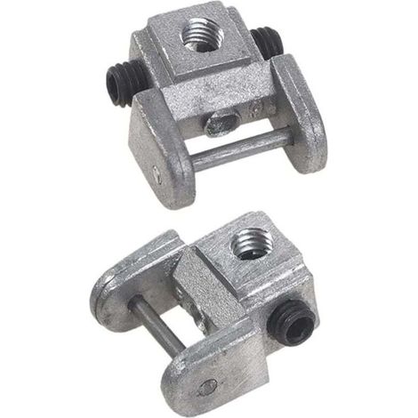 2 Pièces Supports de Lames de Scie à Chantourner Kits de Conversion Adaptateur Sans Broche Supports de Lame Supérieur/Inférieur en Métal (1/4)