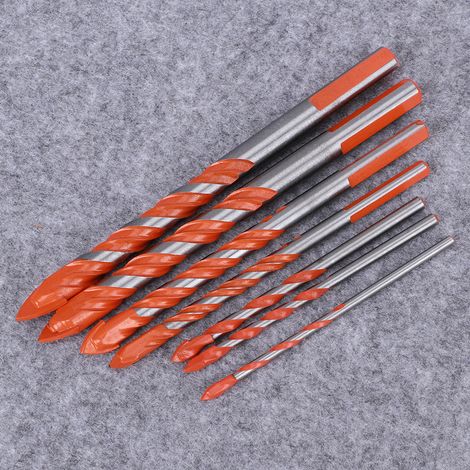 Set mit 7 Zentrierbohrern für Keramikfliesen, Wandlochbohrer (3 mm, 4 mm, 5 mm, 6 mm, 8 mm, 10 mm, 12 mm) (1/5)