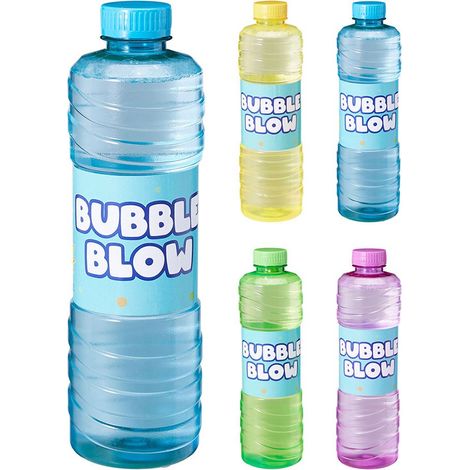 Botella de recarga para pompas de jabón, colores surtidos, 1 l