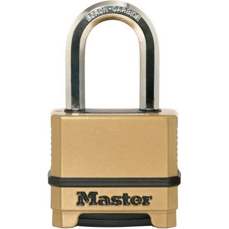 Cadenas Haute Sécurité - MASTER LOCK - M175EURDLF - Combinaison - Zinc - Anse L - Extérieur