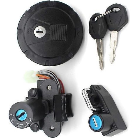 Kit de interruptor de encendido, tapa de combustible y cerradura de asiento para motocicleta KLX 250 KMX125 KMX250 KLR250 KLR650 KL (1/5)