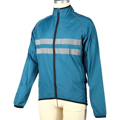 Veste de cyclisme homme coupe-vent, imperméable, réfléchissante, manches longues, idéale pour le VTT, la moto et la pêche (taille XL). (1/5)